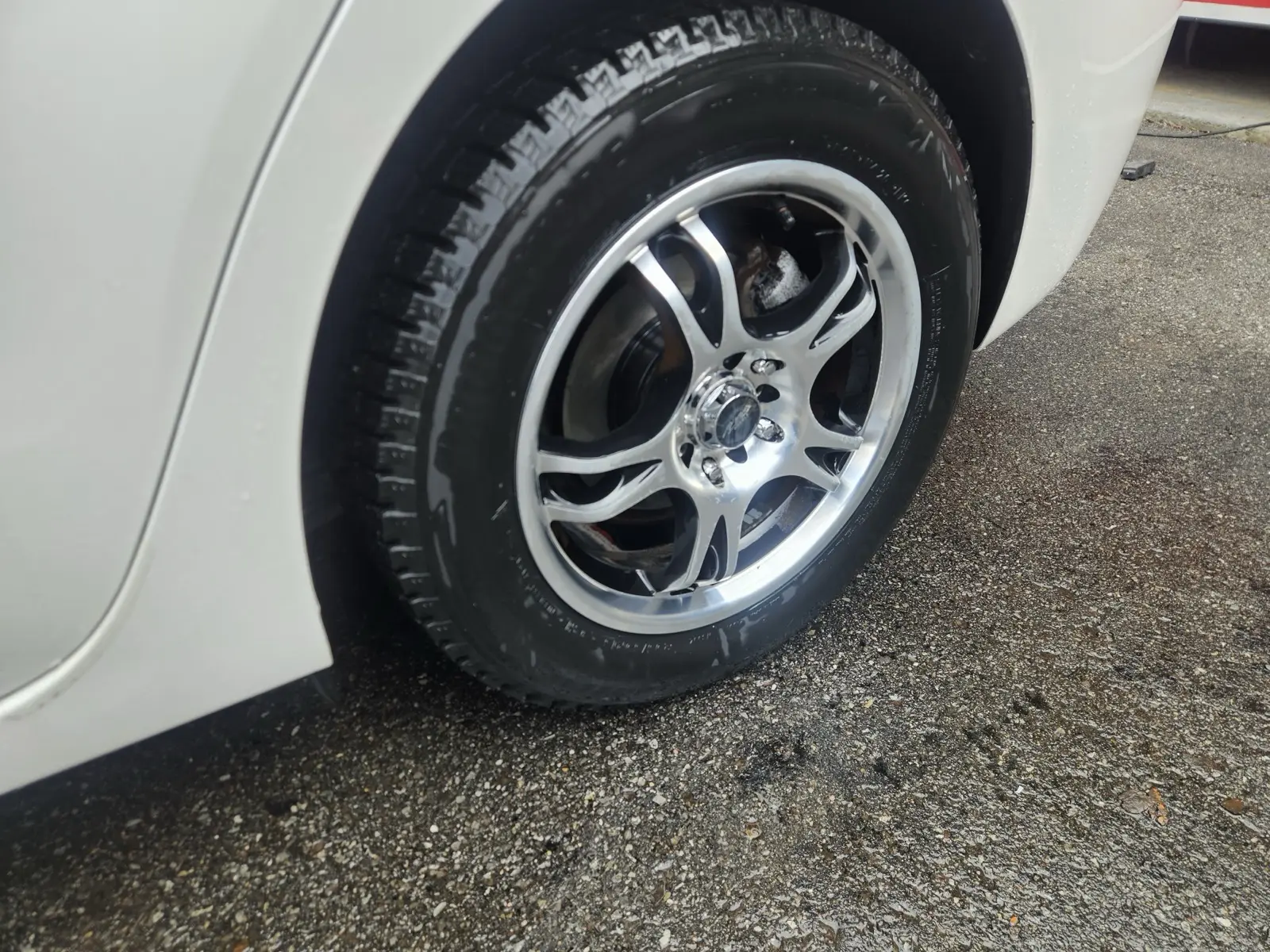 Wheel decontamination, after
